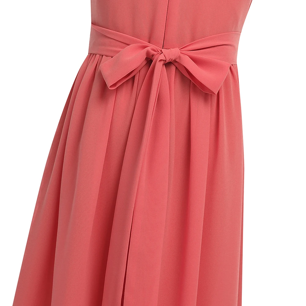 iiniim Children's Summer Dress Sleeveless Sequins Chiffon Flower Girl Maxi Princess Bridesmaid Birthday Party Tutu | Детская одежда
