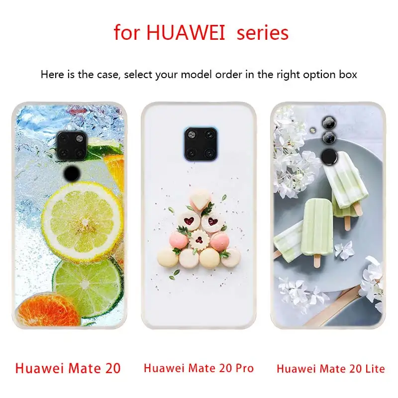 Fruit sugar ice strawberry Phone Cases For Huawei Mate 30 20 10 Lite Pro soft Silicone Cover Y9 2019 2018 Nova 5T 5i 4 5 | Мобильные