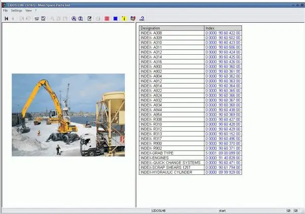Liebherr Lidos 2015 All Parts &amp Service Complete Set+HDD 320B Moblie Hard Driver |