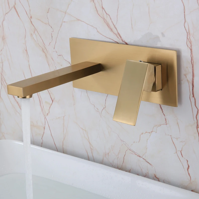 Роскошный скрытый настенный кран с предварительно встроенным корпусом