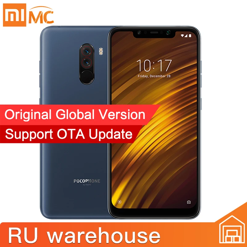 Глобальная версия Xiaomi POCOPHONE F1 6 ГБ Оперативная память 64 Гб Встроенная Мобильный