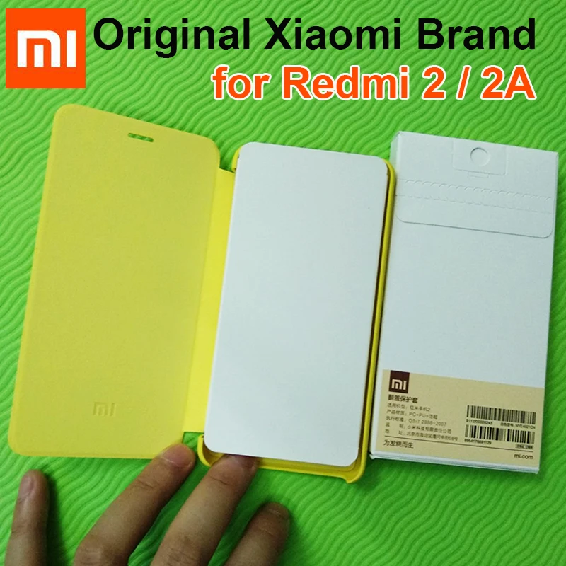 Оригинальный чехол для телефона Xiaomi Redmi 2/2a роскошный тонкий кожаный с откидной