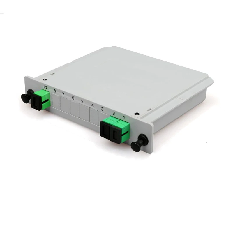 SC APC PLC 1X2 распределитель волоконно оптический блок FTTH Разделитель с плоский