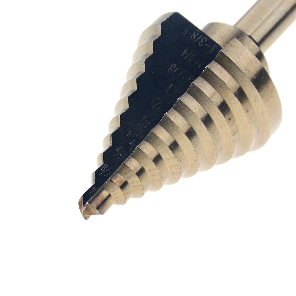 Ступенчатое сверло из быстрорежущей стали кобальт 5 шт./компл. 50 размеров с