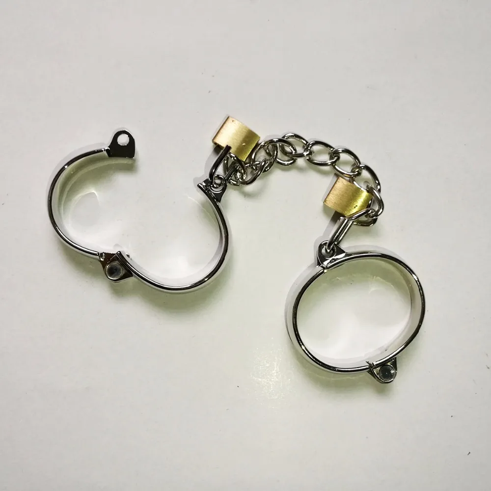 Tierry улучшенные наручники лодыжки манжеты из нержавеющей стали Запираемые