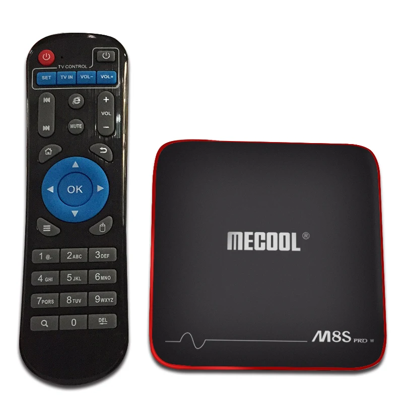 Mecool телеприставка M8S Pro W Android 7 1 Смарт ТВ приставка S905W четырехъядерный 2 ГБ + 16 Гб