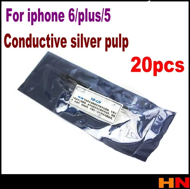 20 шт. новинка для iphone 6 / plus 5/5c проводящий клей экран серебряной целлюлозы