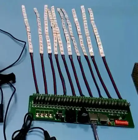 DC 9V 24V 30 каналов DMX декодер RGB Светодиодные полосы света драйвер 512 без пластиковой