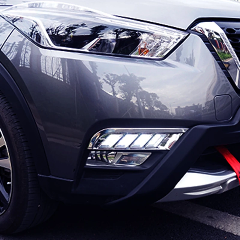 ROADOT 12V светодиодный DRL Для Nissan Kicks 2017 2018 дневные ходовые огни Дневные указатели