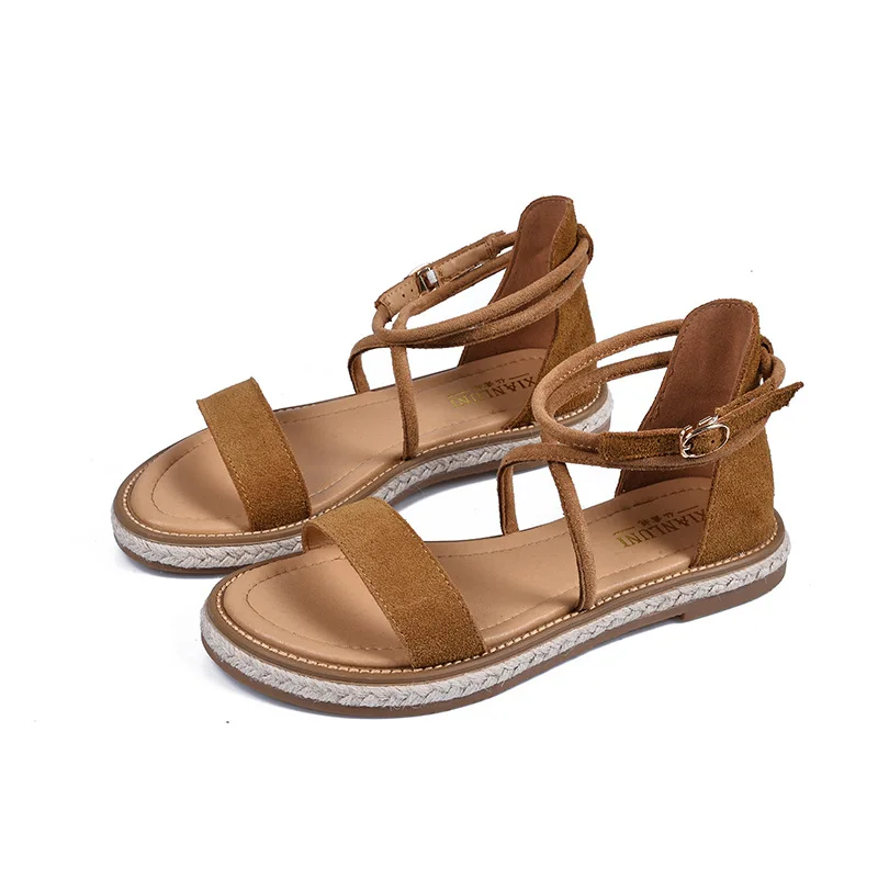 Римские сандалии из натуральной кожи новые гладиаторы с перекрестной шнуровкой