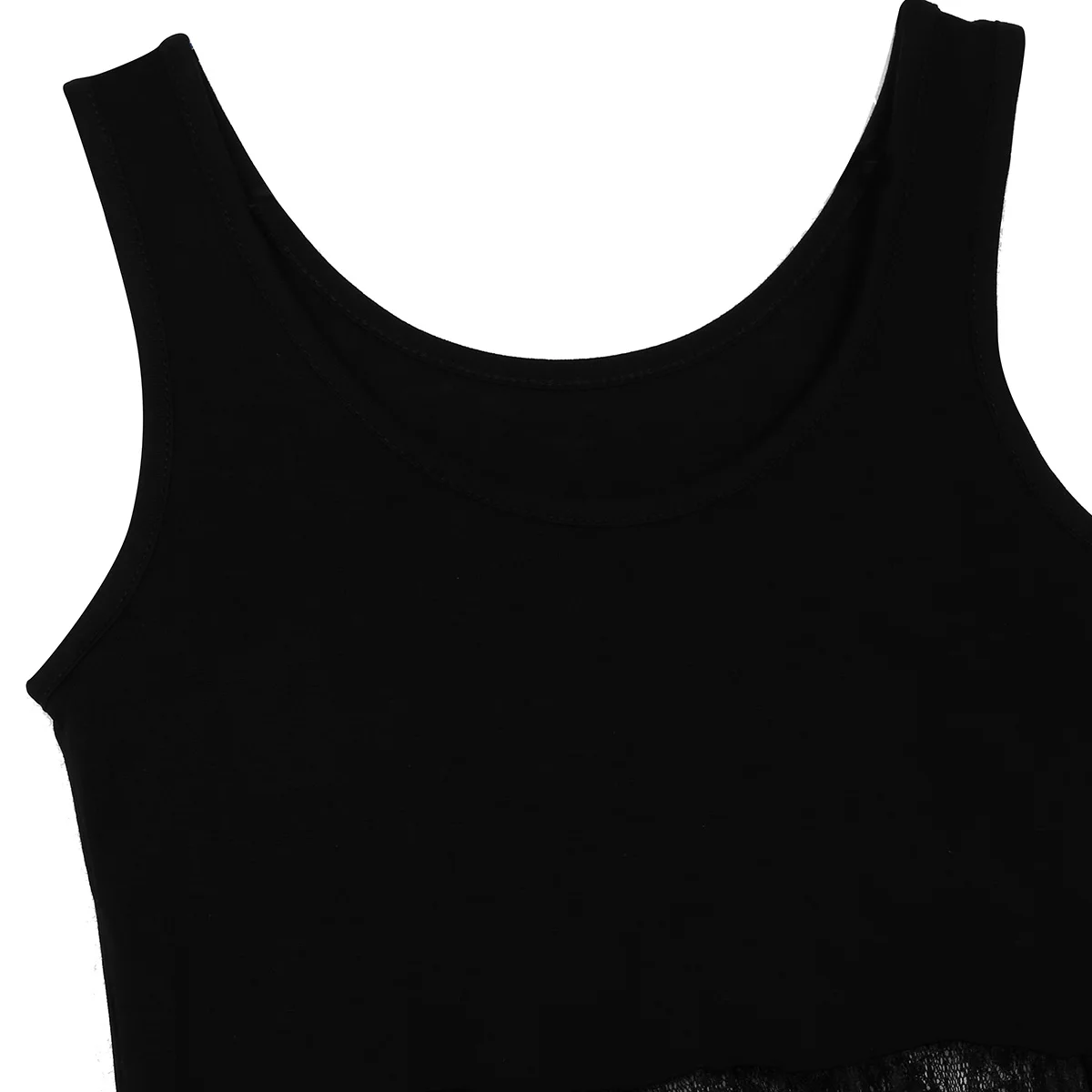 Летнее женское платье без рукавов с кружевной отделкой повседневное базовое