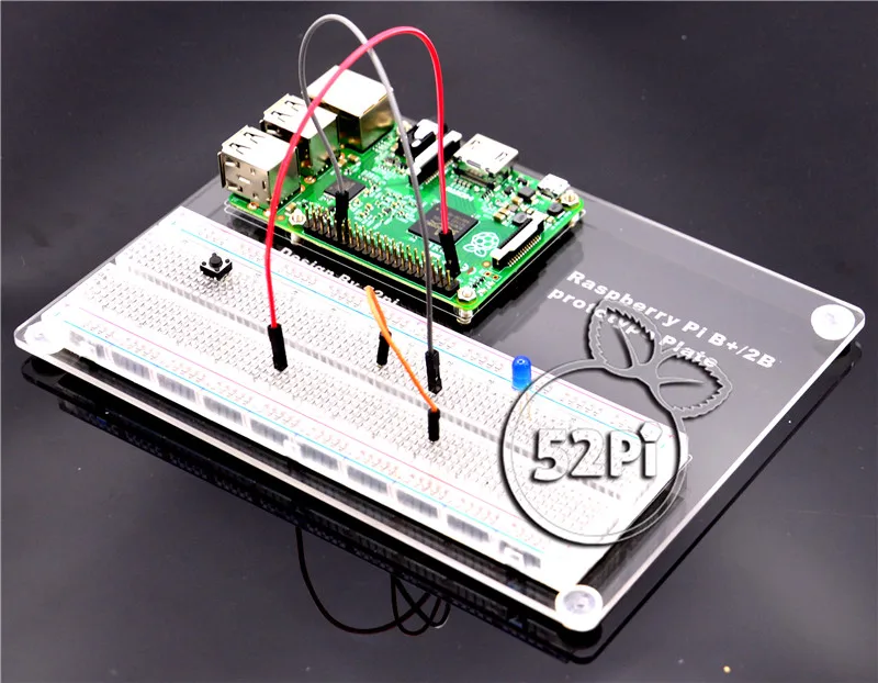 Монтажная пластина для принтера Raspberry Pi 3/2 Model B прозрачная с MB-102 | Компьютеры и