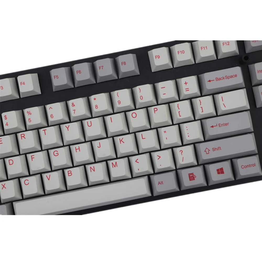 

Dye subbed keycap set 117 keys cherry profile for usb wried mechanical keyboard 1.75shift pbt keycaps