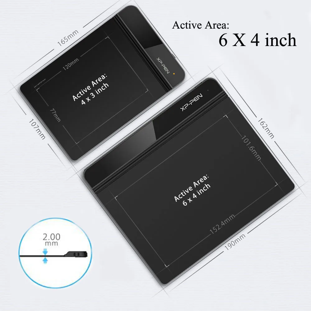 XP-Pen Star G640 Графический планшет для рисования и OSU!6х4 дюймов Чувствительность нажатия- 8192 уровней и безбатарейный стилу