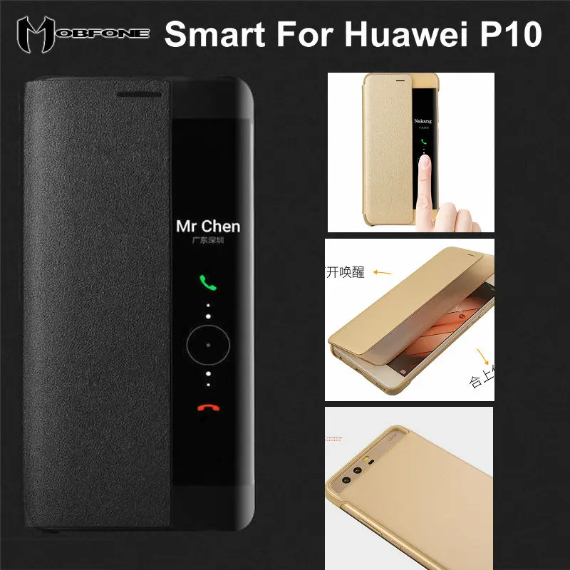 Оригинальный корпус для Huawei P10 Plus из искусственной кожи mate 9 Pro 10 с Откидывающейся