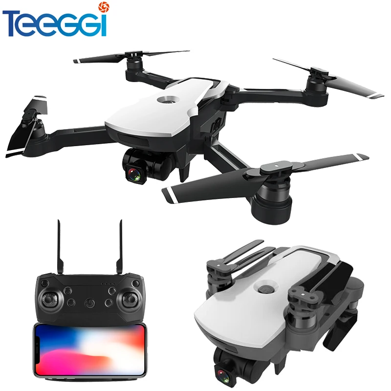 Teeggi CG006 Дрон с камерой 1080 P широкоугольный 5G Wi Fi FPV gps позиционирование Следуйте за