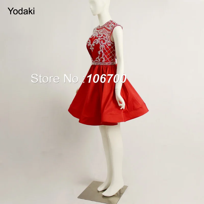 Реальные фотографии ручная работа Peal Crystal Beading короткие платья для выпускного