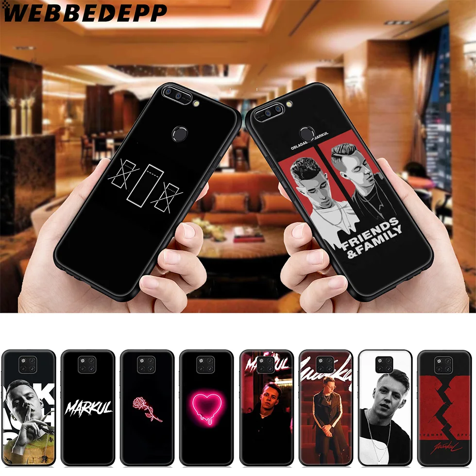 WEBBEDEPP Markul Rapper Soft Case for Huawei Mate Honor 20 6A 7A 7C 7X 8 9 9X 10 View Lite Pro 30 |