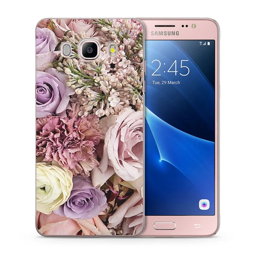Для Samsung Galaxy A320F J730F A3 A5 J2 prime J3 J5 J7 G530H S8/plus Note 8 цветной мягкий чехол с цветочным