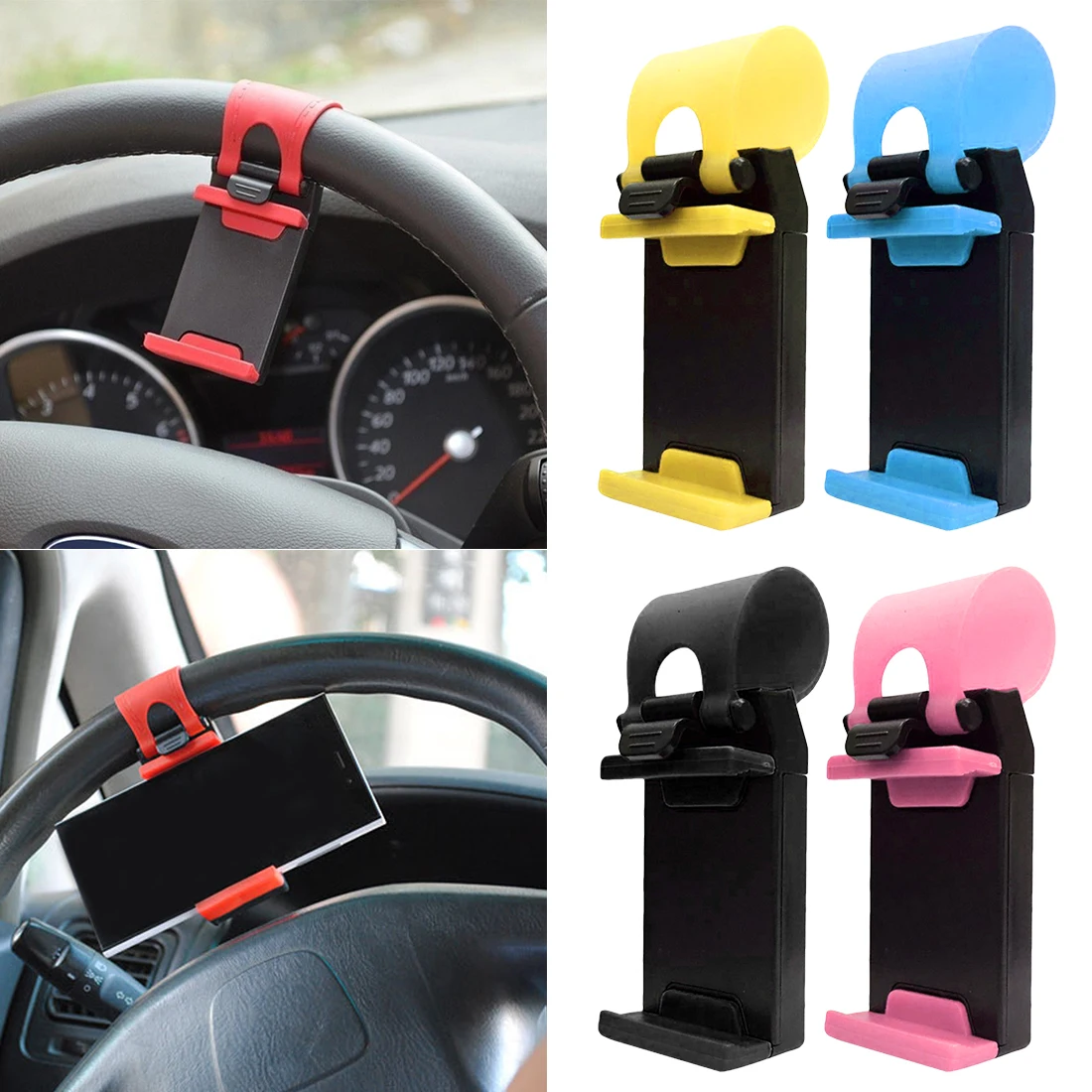Универсальный держатель для мобильного телефона Hands Free, крепление с зажимом, пряжка, гнездо для автомобиля, велосипеда, руль для телефона, gps, транспортного средства, электронный