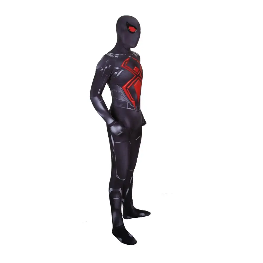Adult kids Marvel PS4 game Dark Black Warsuit Spider-Man Cosplay tights costume Halloween role-playing bodysuit jumpsuit JQ-1378 |