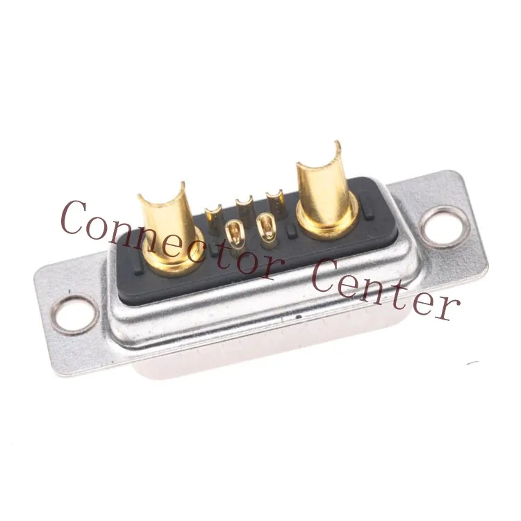 High Power 7W2 Male Solder Type D-sub Connector Machined Pin Full Gold Flash Wire | Обустройство дома