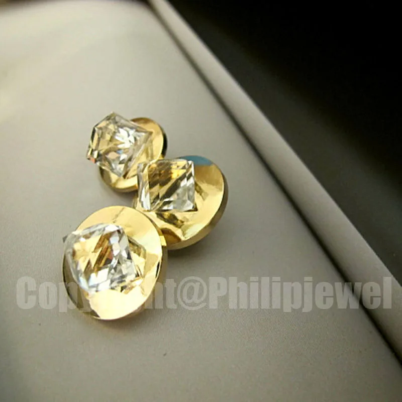 

Diy handmade clothes ornament accessories exquisite vintage bling glass stone metal sew-on shank button 120pcs lot