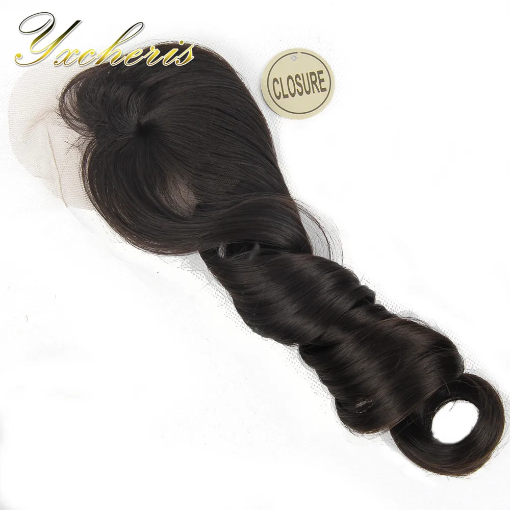 YXCHERISHAIR 8 шт./упак. синтетика(переход от темного к светлому) пряди с застежкой и взрыв 2" 22" 2" двойной уточной нити высокое Температура волокна