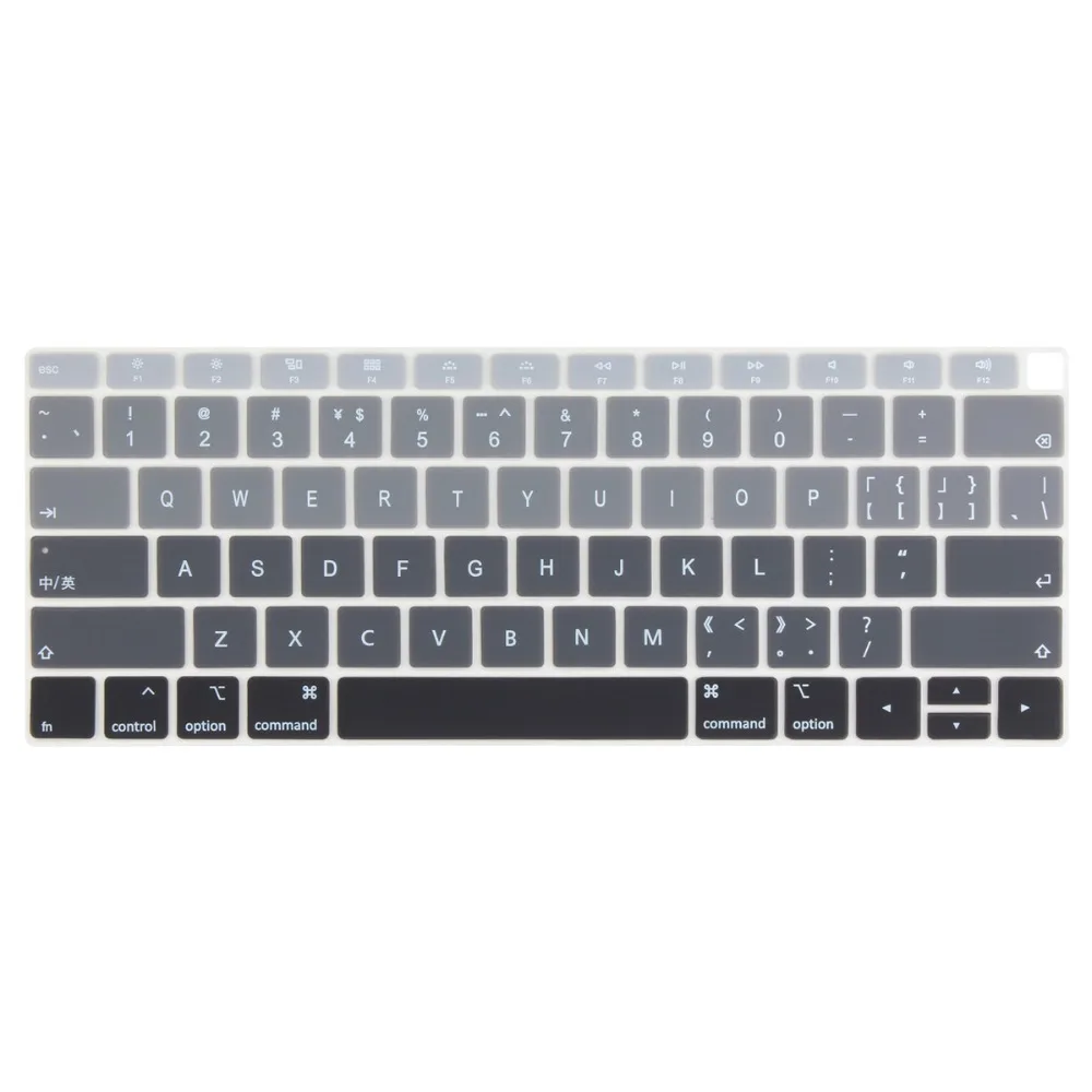 Английская Водонепроницаемая Пылезащитная крышка клавиатуры для Macbook Air 13 A1932 Touch ID градиентный цвет американская Защита клавиатуры