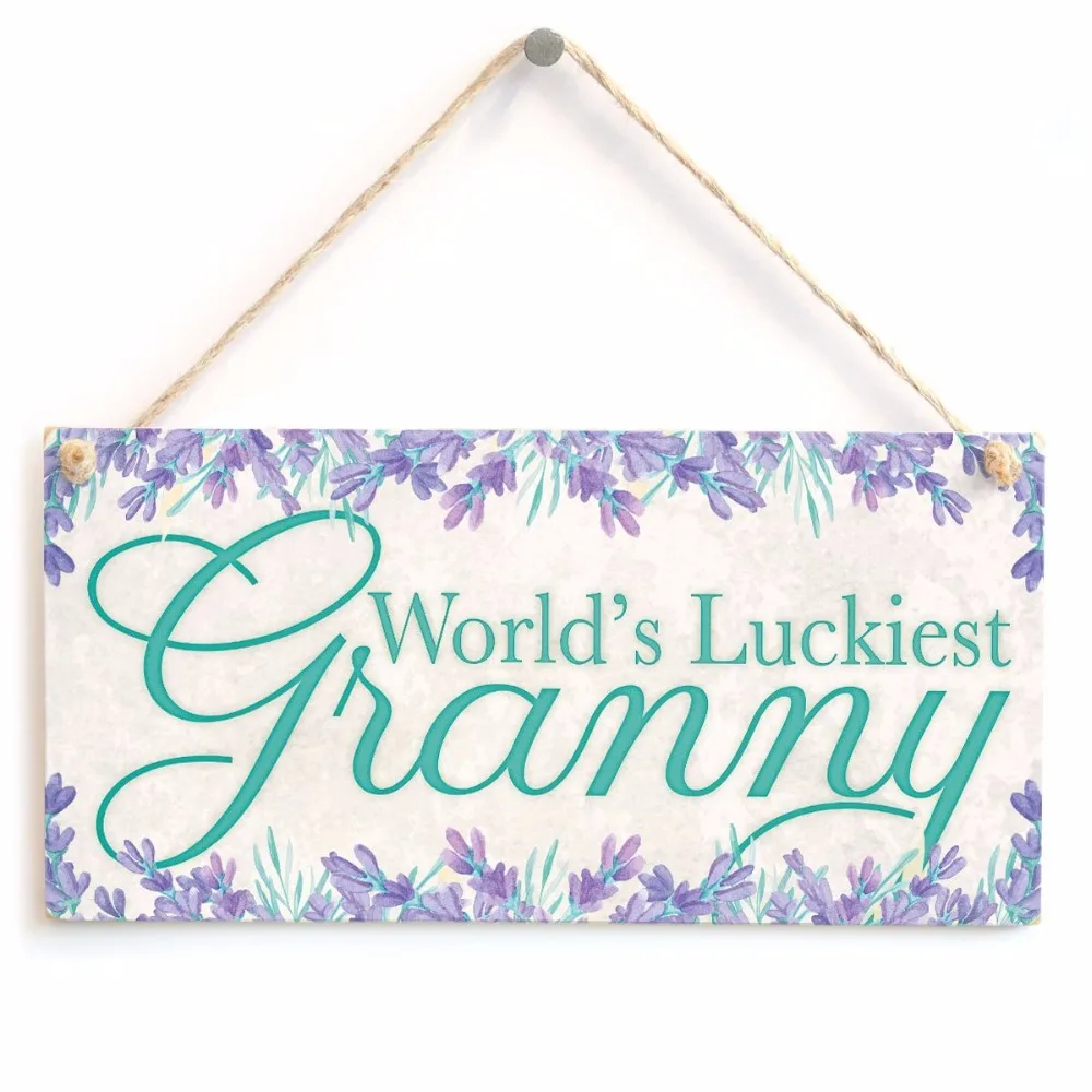 Meijiafei World's Luckiest Granny красивый знак для Gran который является уникальным 10 &quotx