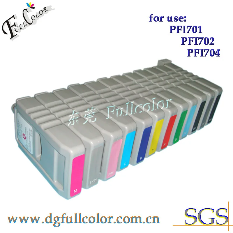 

Free shipping 700ml ink cartridge for canon IPF8000 12 colors a set with prefessional pigment ink