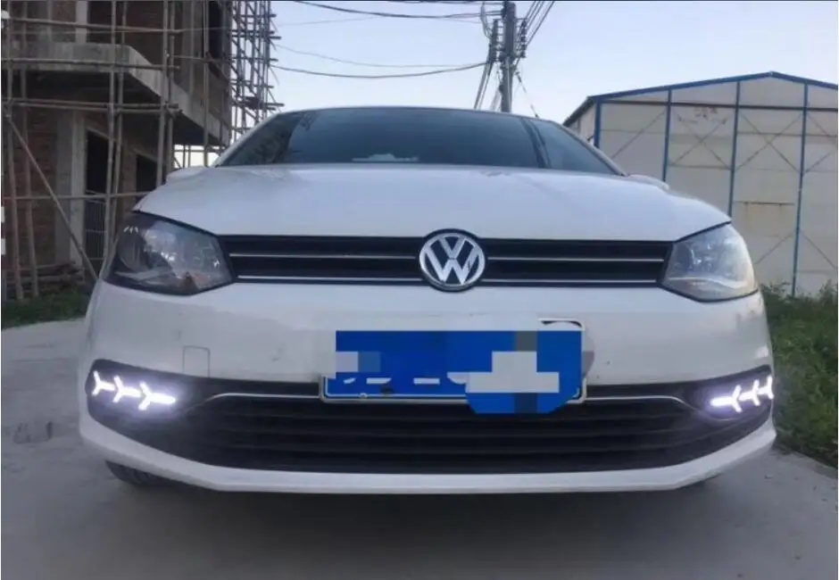 Видео шоу 2014 2015 2016 Polo дневной свет светодиодный sharan Golf7 противотуманная фара passat