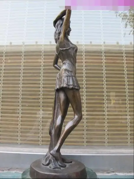 Бесплатная доставка 13-дюймовая Западная бронзовая мраморная юбка с лямками