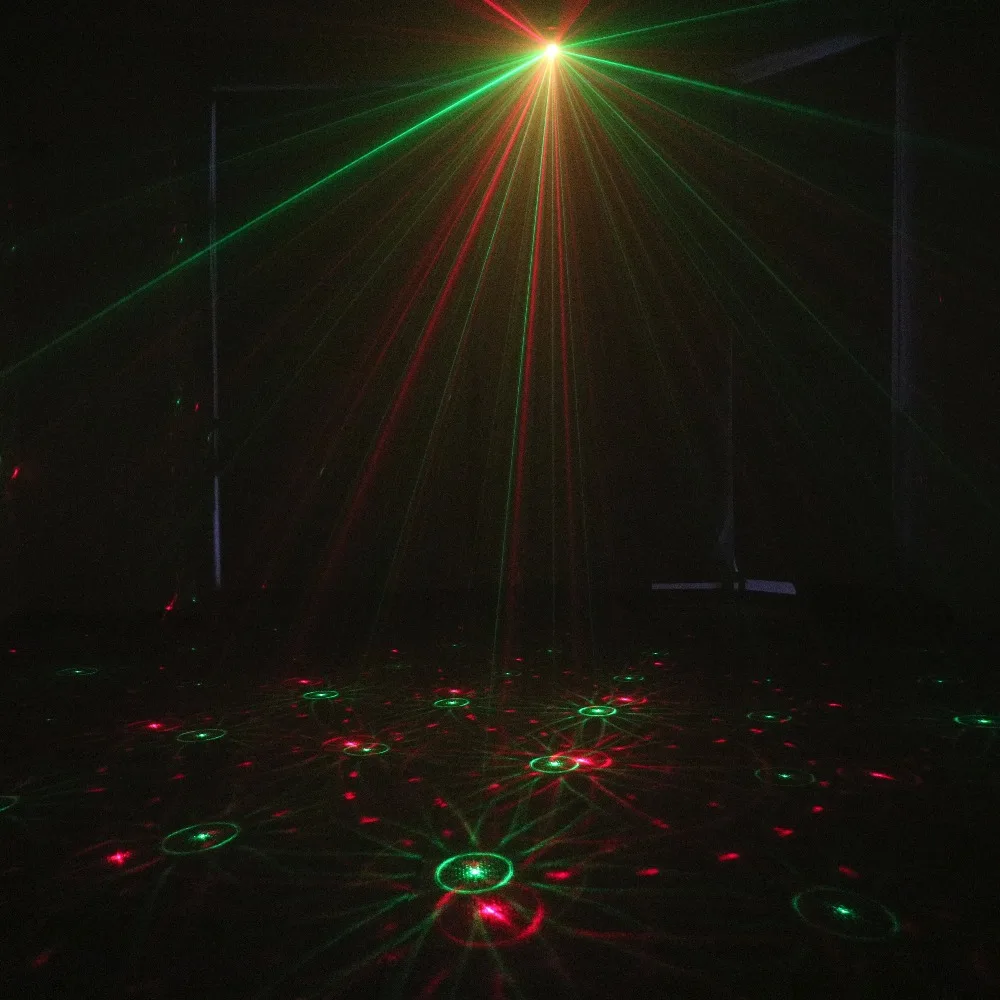 ALIEN Mini Red Green Stage Laser Projector DJ Disco Club Party Music Xmas Holiday Rotating Effect Show Lighting | Лампы и освещение