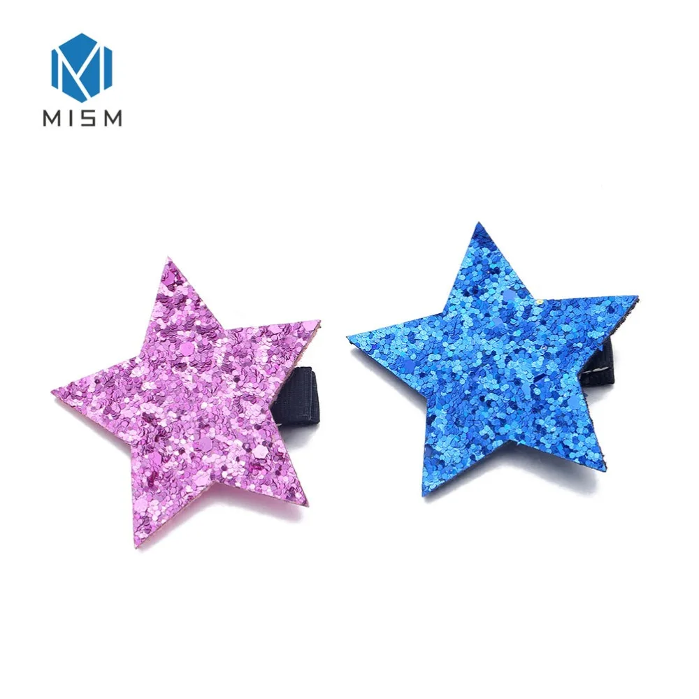 M MISM/1 пара заколки для волос с золотыми звездами девочек маленькие простые