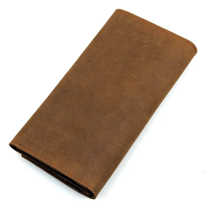 

Men's Wallets Vintage Long Wallet Genuine Leather Wallets For Men