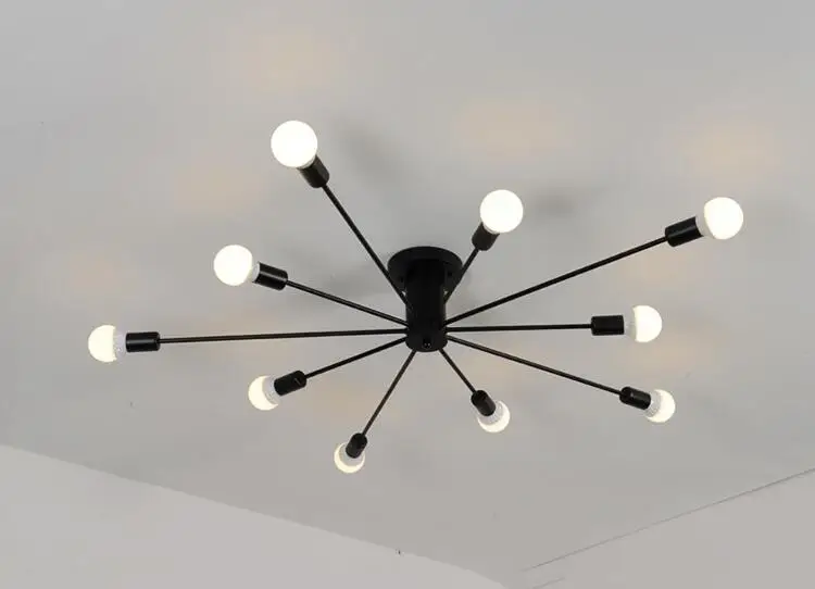 Поверхностного монтажа железная труба потолочная лампа Светодиодная