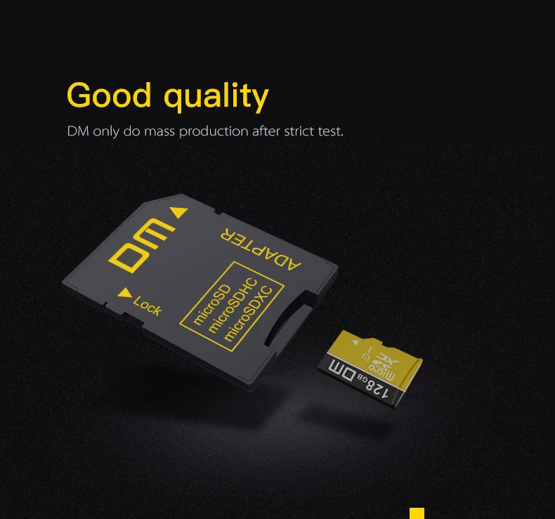 DM SD карта памяти адаптер SD2.0 comptabile с microSD microSDHC microSDXC класс 10 высокоскоростной порт максимальная емкость до 2 ТБ