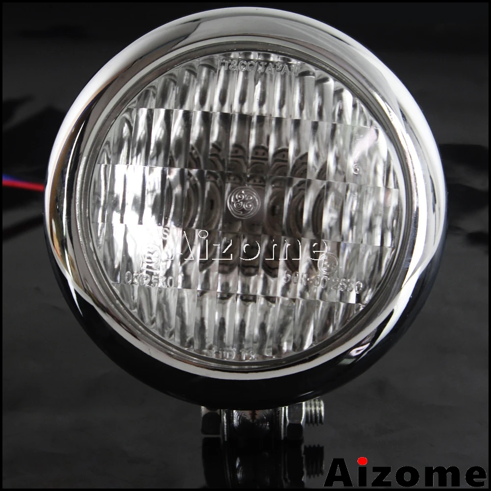 Ретро налобный фонарь для Harley TRI XS650 Хромированная передняя фара мотоцикла H4 Triumph