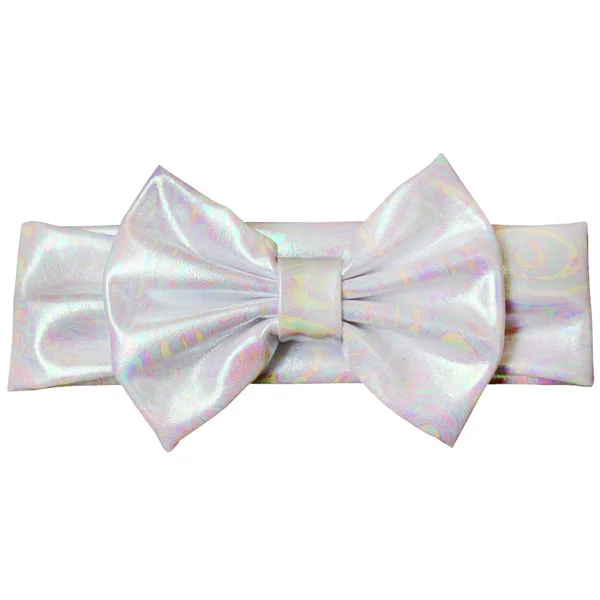 23 Baby Girls Headband Fashion Glitter Leather Bow Knot Head Bandage Kids Toddlers Head Wrap Hair Band Infant Clothes Accessories - Цвет: 23