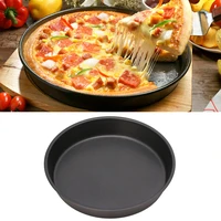 round deep dish pizza pan non stick pie tray baking kitchen tool 22cm24cm carbon steel