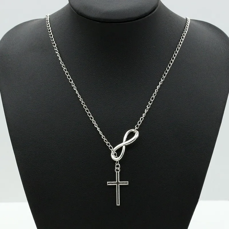 2019 Новое поступление Горячая Мода Collares колье крест 8 слов подвески макси