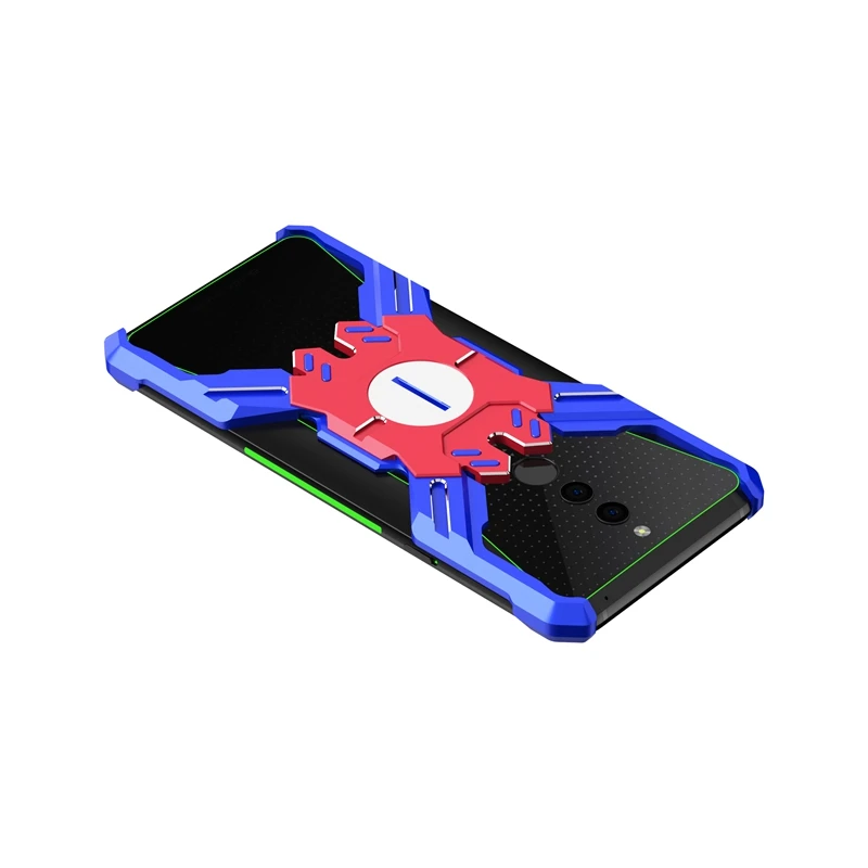 

For Xiaomi Black shark Helo Case Armor Heavy Dust Metal Aluminum Frame Hero Protection Shockproof Phone Shell Back Cover