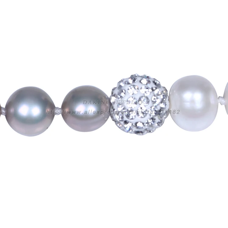 

Daking Long 36" 8.5-9.5mm China AAA Freshwater Pearl Necklace Potato Pearl Beads Necklace Bracelet For women's gift jewelry set