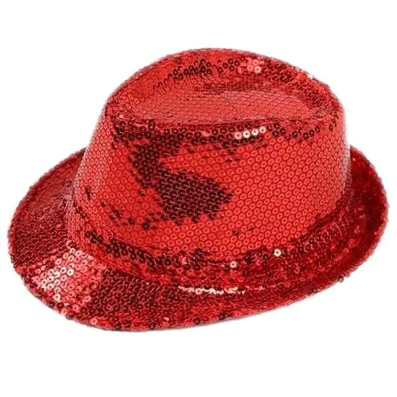Мужская/Женская/мужская шляпа Трилби с блестками|sequin fedora|jazz hatfedora trilby |