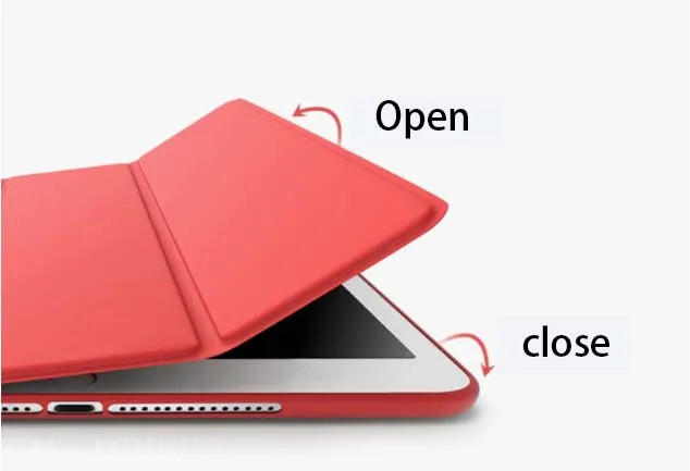 Чехол для iPad Air 2 тонкий чехол из искусственной кожи + Силиконовый мягкий