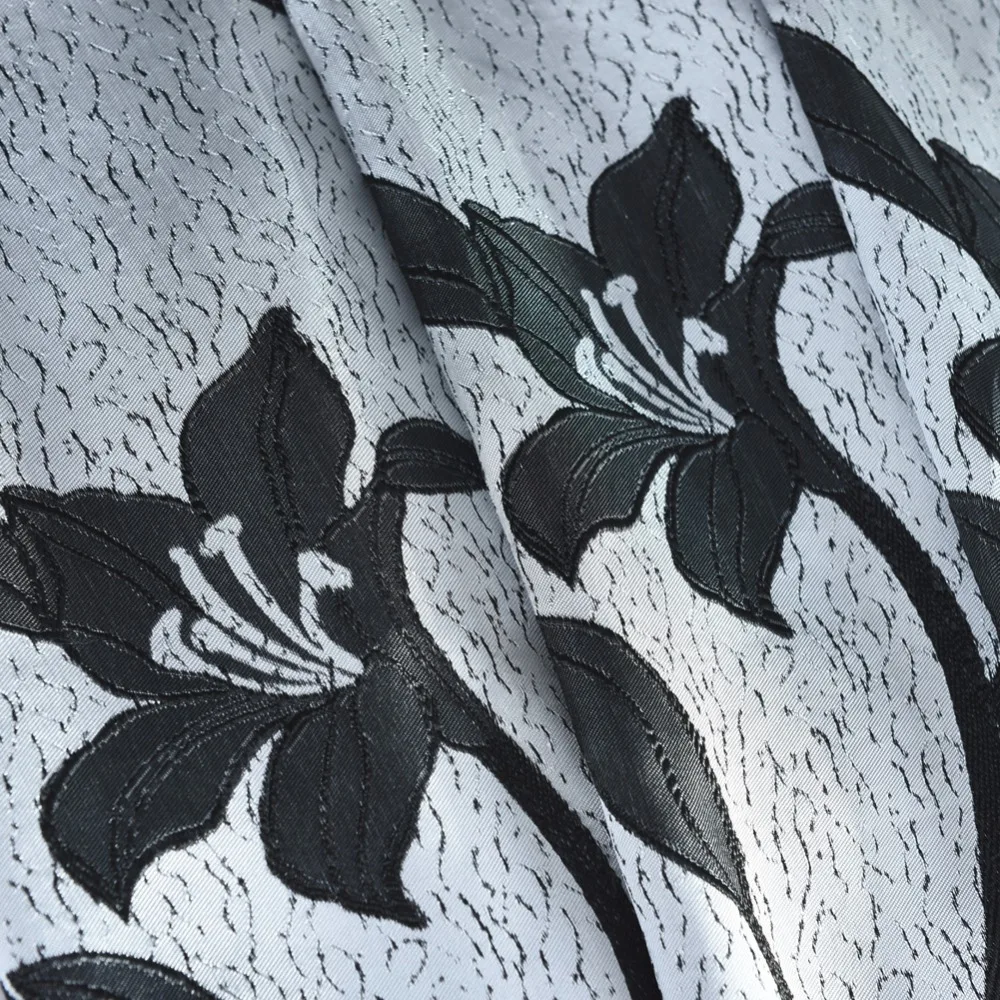 NAPEARL 1 шт. цветочный дизайн полузатемненный занавес штора черный коричневый синий