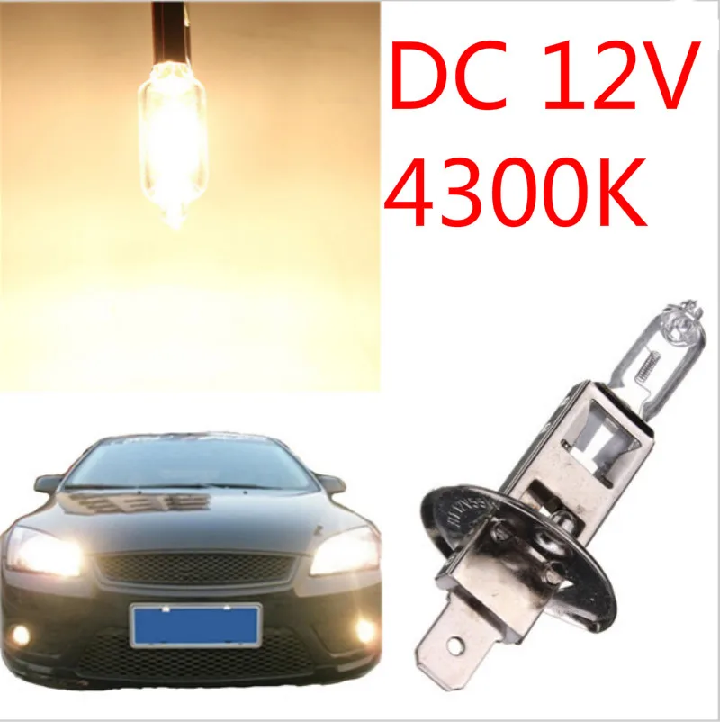 

1Pcs H1 55W 100W Super Bright Car Auto Light Source Halogen Headlight Lamp Fog Bulbs Automobile Light Sourcing 4300K DC12V