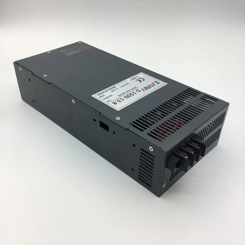 S-1500-13.8V импульсный источник питания 1500W 13,8 V 108A, одиночный выход Ac Dc источник питания, AC110V/220 V трансформатор к DC 13,8 V