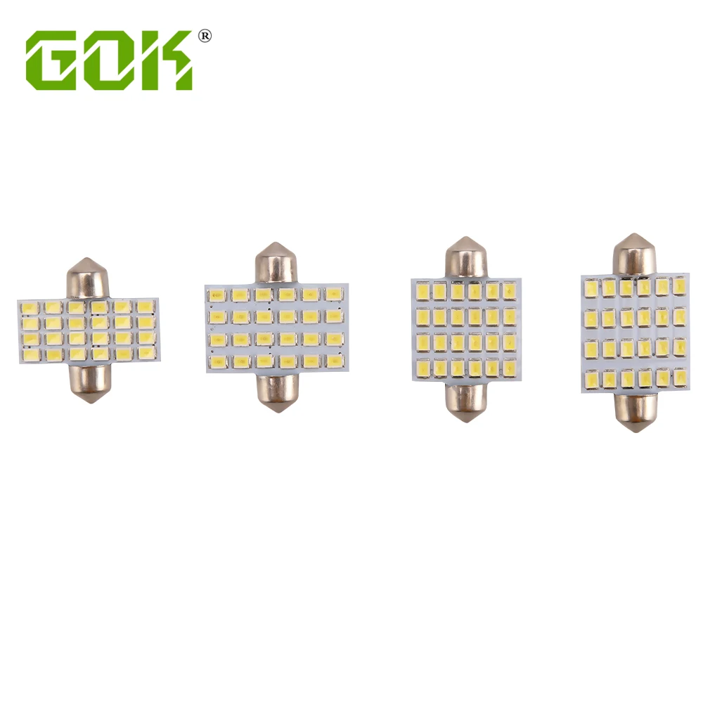 

10 шт./лот гирлянда светодиодная купольная лампа C5W 24 светодиода 2835 smd лампа для чтения гирлянда светодиодная 31 мм 36 мм 39 мм 42 мм c5w светодиодна...
